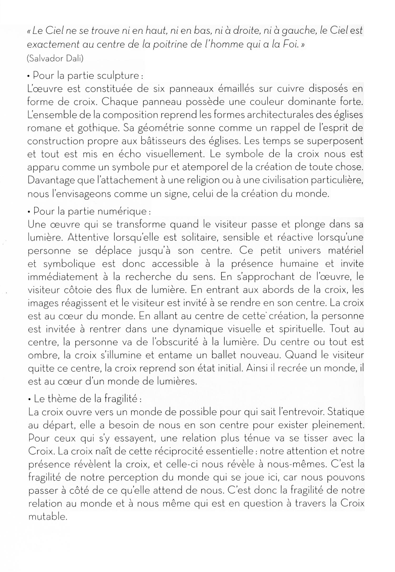 Texte livret Croix mutable - BASA 2013